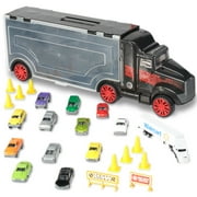 Kid Connection Big Rig Carrying Case 24-Piece Set