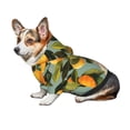 thumbnail image 6 of Goofa Retro Warm Lemon Flower Pattern Small Dog Sweater Hoodies Pet Grey Hooded Soft Fleece Sweatshirts with Pocket Fall Winter Puppy Cat Sweaters Warm Clothes-X-Small, 6 of 8