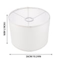 thumbnail image 3 of YWIYIUD 4PCS Small Drum Lampshade ,Cloth Lamp Shade Round lamp Small Drum Lamp Shades Fabric Lampshades Barrel Lamp Shades for Table Lamps Floor Lamps, Large Lamp Shade 7.5x10 inch, 3 of 4