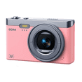 thumbnail image 1 of Cámara Digital 50mp 2k Webcam Autofoco Principiante +32gb Eo Safe Imports Rosa, 1 of 5