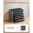 thumbnail image 2 of VEVOR Tool Box 8.6-inch Portable Metal Tool Box with 5 Drawers Tool Organizer Black, 2 of 9
