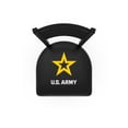 thumbnail image 2 of L00418 Black Wrinkle U.S. Army Stationary Chair with Ladder Style Back by Holland Bar Stool Co., 2 of 3