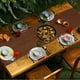 thumbnail image 3 of Camino de mesa de gasa plisada estilo bohemio, 5 unidades, 35 x 118 pulgadas, estilo rústico, largo y romántico, para bodas, despedidas de soltera, fiestas, decoración de mesa, 3 of 8