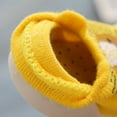 thumbnail image 3 of Dakaela Baby Cute Sock Shoes Boys Girls Walking House Shoes Toddler Non Slip Home Slippers Infant Soft Rubber Sole Sneakers Yellow, 3 of 5