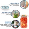 thumbnail image 4 of Kit de Fermentation Simply Sauer - Compatible avec Bocaux Mason à Grand Ouverture - Fournitures Incluses, 4 of 6
