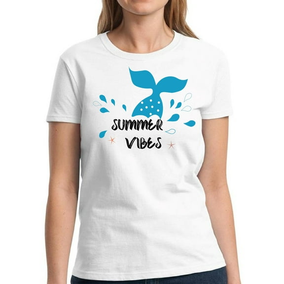 Summer Vibes Vacay Shirt for Women - S M L XL 2XL 3XL Hot Beach Graphic Tee - T-Shirt Pool Party Tee Gift