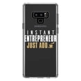 thumbnail image 1 of DistinctInk Clear Shockproof Hybrid Case for Samsung Galaxy Note 9 - TPU Bumper Acrylic Back Tempered Glass Screen Protector - Instant Entrepreneur Just Add Coffee, 1 of 5