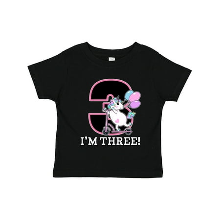

Inktastic Third Birthday Unicorn Girls Gift Toddler Toddler Girl T-Shirt