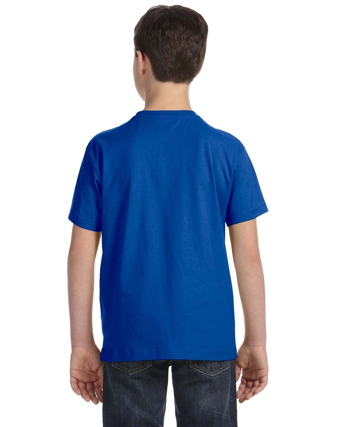 Aquaguard Boys 3-Pack T-Shirt Crew Neck Short Sleeve 100% Cotton Tee, Size: 4-14 - Large - Royal