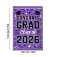 thumbnail image 2 of C Graduation Garden Flag Polyester Decoration For Party Outdoor Patio Photo Backdrop Banner 17.72X11.81 Inch, 2 of 7