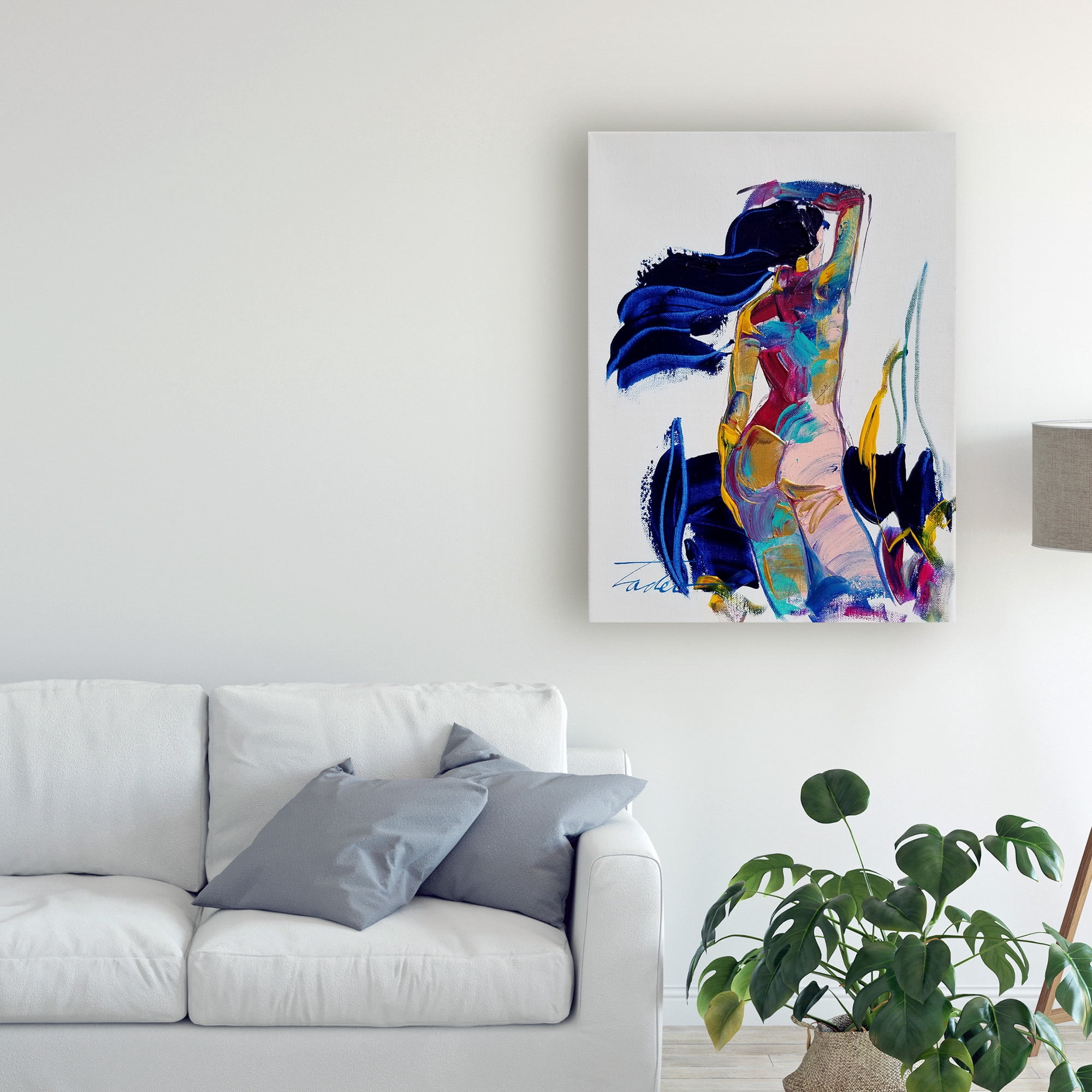 Trademark Fine Art 'Dancing The Blues' Canvas Art by Tadeo Zavaleta