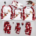 thumbnail image 2 of BJUTIR Christmas Family Matching Pajamas Cute Print Pajamas Check Long Sleeve Top And Pants Soft And Comfortable Festive Pajamas Dad Outfit Christmas Family Pajamas, 2 of 5