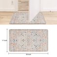 thumbnail image 6 of Retro Door Mat, 17 X 30 Inch Boho Pink Carpet Welcome Doormat Decorative Home Floor Mat, Non Slip Rubber Back and Strong Water Absorption for Outdoor Indoor Entrance Decor, 6 of 6