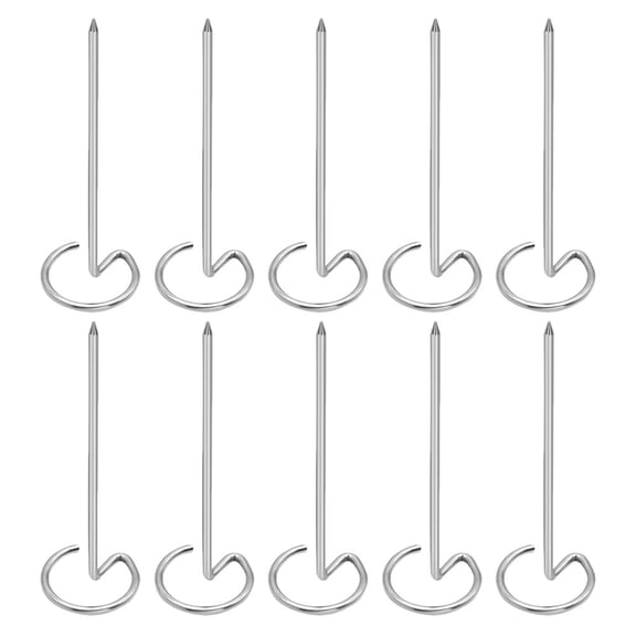 NIAIZEK 10-Piece Stainless Steel BBQ Skewers Set for Air Fryer Oven Grilling Roasting Reusable Kitchen Tools