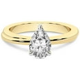 thumbnail image 3 of 5 Carat IGI Certified Pear Shape Lab Grown Diamond Engagement Ring | 14K Yellow Gold | Juniper Crossover Solitaire Diamond Ring | FG-VS1-VS2 Quality Friendly Diamonds, 3 of 5