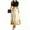 04# Yellow, variant on UoCefik Women'S Maxi Dresses Elegant Floral Summer Dress Wrap Short Sleeve Sundress Party Flowy Wedding Guest Dresses Wine S