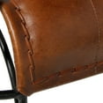 thumbnail image 6 of DecMode 26" x 29" Brown Leather Accent Chair, 1-Piece, 6 of 15