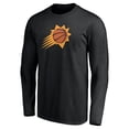 thumbnail image 2 of Men's Devin Booker Black Phoenix Suns Playmaker Name & Number Long Sleeve T-Shirt, 2 of 3