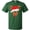 Green, variant on Inktastic Christmas Cute Reindeer in Santa Hat T-Shirt