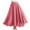 Watermelon Red, variant on Women Cotton Linen Maxi Skirt Boho Layer Elastic Waist Long Skirt Summer Flowy Swing Tiered A-Line Skirt