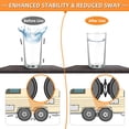 thumbnail image 3 of OULEME RV Tire Stabilizer, X-Shaped Wheel Chock for Dual Axle Travel Trailer Camper, Anti-Move Tandem Wheel Wedge, 2 Pack, 3 of 7