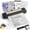 Black Printer-10pcs Paper, variant on Portable Thermal Printer for A4 Documents & Tattoo Stencils, Wireless USB Phone PC Compatible