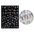 thumbnail image 2 of 1 Sheet Christmas Nail Stickers, Nail Self- Stickers, Reindeer Snowflakes Decals - DH-195, 2 of 7
