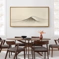 thumbnail image 3 of Large Framed Canvas Print Abstract Mountain Landscape Wall Art Neutral Decorative for Living room Bedroom - 60"x30" Natural Frame, 3 of 7