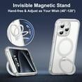 thumbnail image 4 of for iPhone 15 Pro Max Case with Invisible Magnetic Stand, Compatible with Mag-Safe -Grade Protection with Built-in Screen Protector, Shockproof Phone Case for Women Men, Clear, 4 of 6