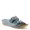 BLUE, variant on Gelatia Women’s Slide Sandal with Laser-cut Straps & Cushioned Wedge