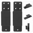 thumbnail image 3 of Miangastore 2pcs Door Mount Brackets U Bracket Sliding Bar Support Holder Barn Door Hardware, 3 of 8