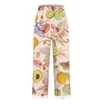 thumbnail image 3 of Casual Pants for Women Retro Printed Loose Pocket Patchwork Cotton Linen Casual Pants, 3 of 6