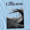 thumbnail image 2 of The Conjuring Poster Women's T Shirt, Light Blue, X-Large, 2 of 6