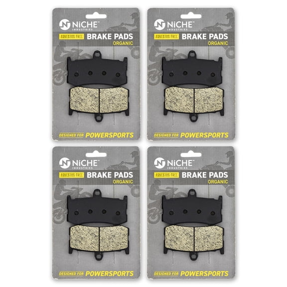 Niche Front Brake Pad Set for Triumph T2021221 Organic Motorcycle 4 Pack 519-KPA2679D