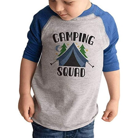 

7 ate 9 Apparel Kids Camping Squad Tent Blue Shirt