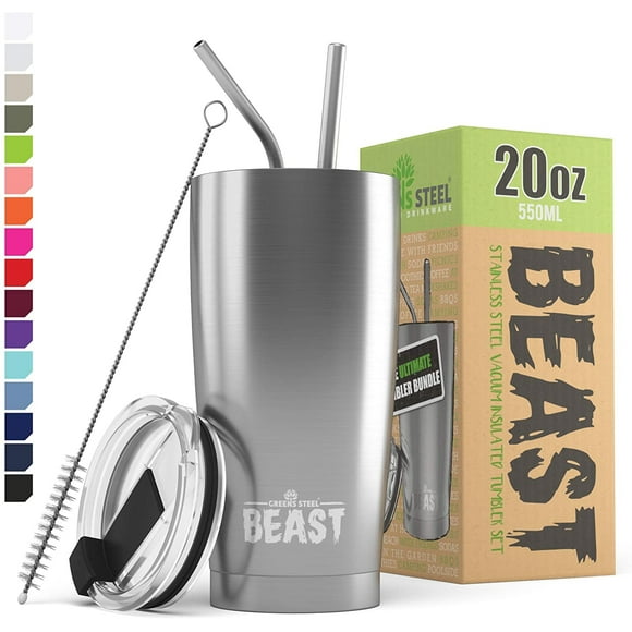 BEAST Greens Steel Vaso de acero inoxidable 20oz Taza de cafe aislada