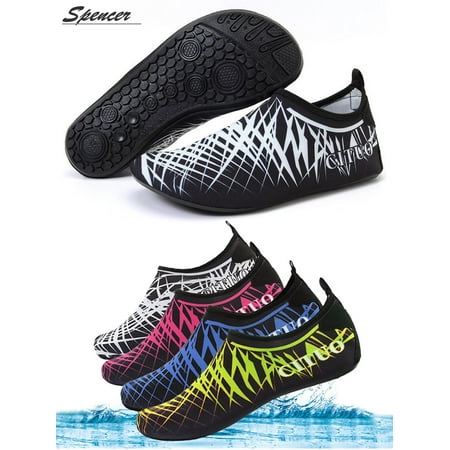 Spencer Water Sports Shoes Barefoot Quick-Dry Aqua Yoga Footwear Socks Slip-On for Men Women Kids