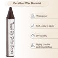 thumbnail image 3 of Uxcell 12 Pcs Furniture Markers Touch Up Wax Wood Filler Sticks Repair Crayons,Mahogany, 3 of 7