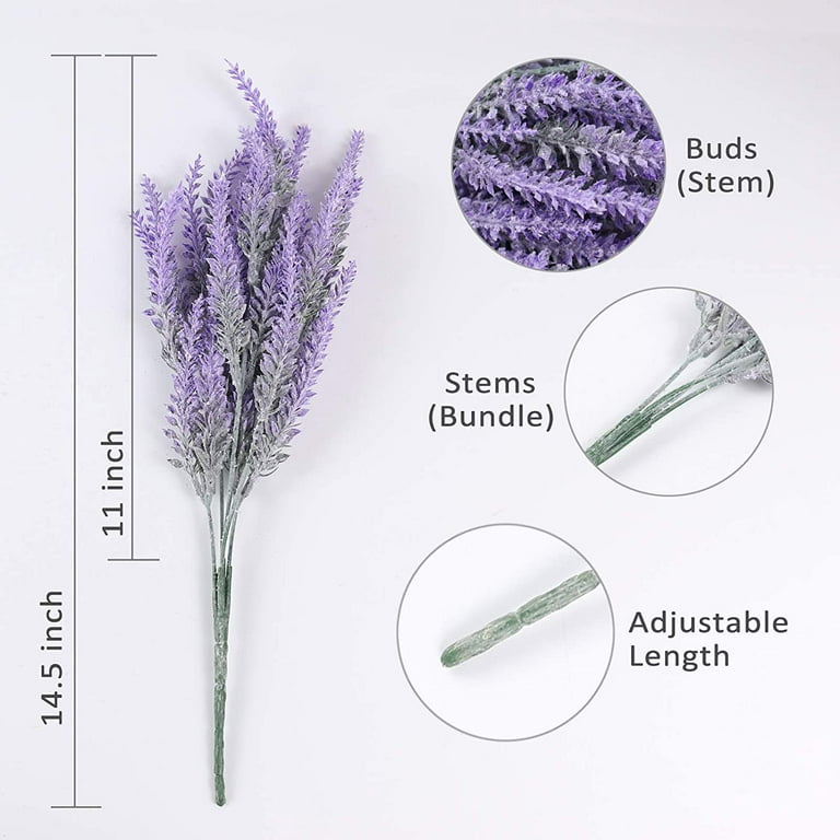 11 inch Long Lavender Flowers Artificial Lavender Decor Purple Decor