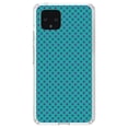 thumbnail image 1 of DistinctInk Clear Shockproof Hybrid Case for Google Pixel 4 (5.7" Screen) - TPU Bumper, Acrylic Back, Tempered Glass Screen Protector - Teal Purple Checkered Pattern - Geometric Checkered Pattern, 1 of 1