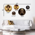 thumbnail image 4 of Designart "Vintage High Fashion African American Model VI" African American Woman Metal Wall Art Set of 5 Piece, 4 of 5