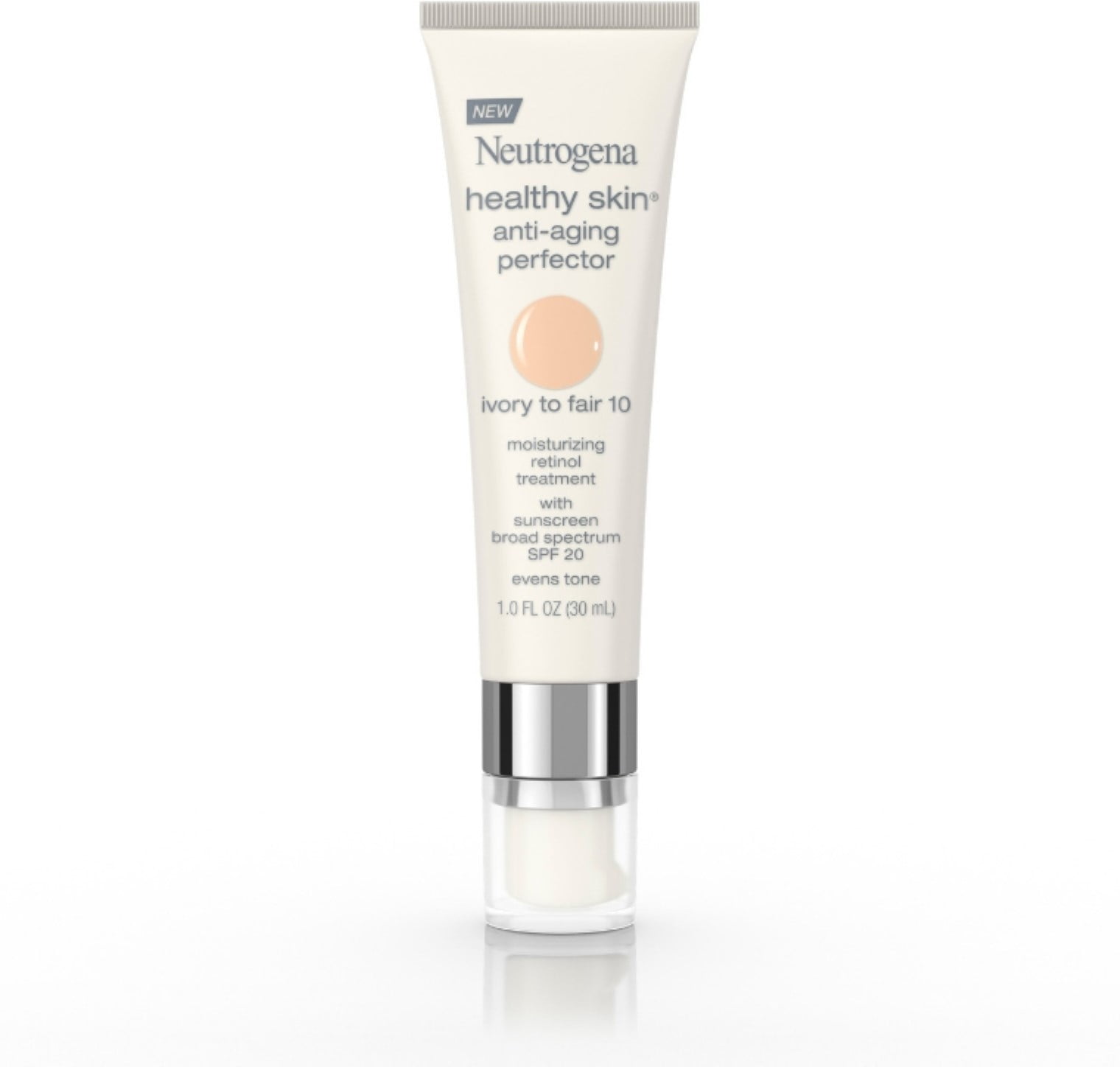 Neutrogena Healthy Skin Anti-Aging Perfector Spf 20, Retinol Treatment, 10 Ivory Fair, 1 oz (Pack of 2)