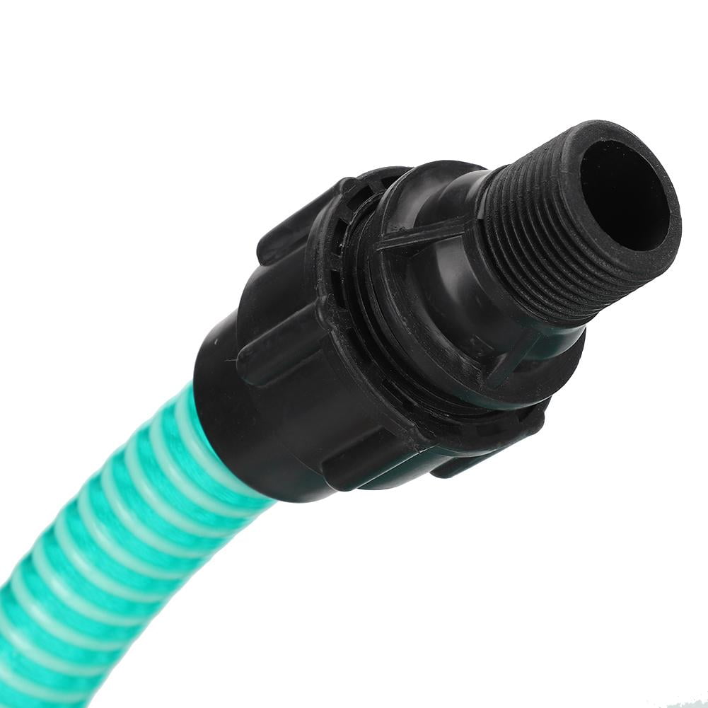 Portable Water Pump Suction Hose with Plastic Connector for Home Garden Tool 