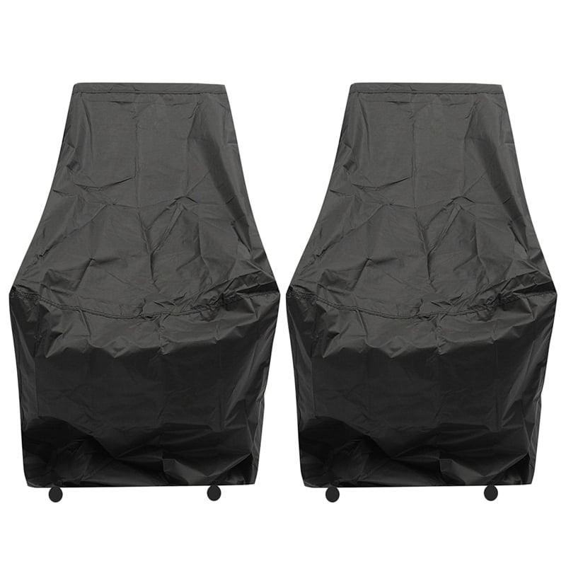 2X Waterproof Chair Cover Outdoor High Back Patio Stacking Furniture