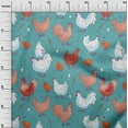 thumbnail image 3 of oneOone Silk Tabby Dusty Teal Green Fabric Hen Sewing Fabric By The Yard Printed Diy Clothing Sewing Supplies 42 Inch Wide-LP, 3 of 6