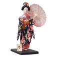 thumbnail image 4 of Escultura de muñeca geisha japonesa étnica, adorno artesanal de 30 cm, estilo tradicional asiático. Estilo C, 4 of 9