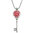 thumbnail image 1 of Japón bandera nacional Rojo Temple Colgante Collar Vintage Llavero Plata Joyas Unbranded M, 1 of 3