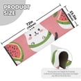 thumbnail image 3 of Cats Hearts Leaves Watermelons Bedside Runner Rug 2'x 6' Non Slip Carpet Floor Mat Area Rug, 3 of 8