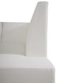 thumbnail image 2 of Amanda White Corner Sofa Feux Leather Stainless Steel Legs, 2 of 9