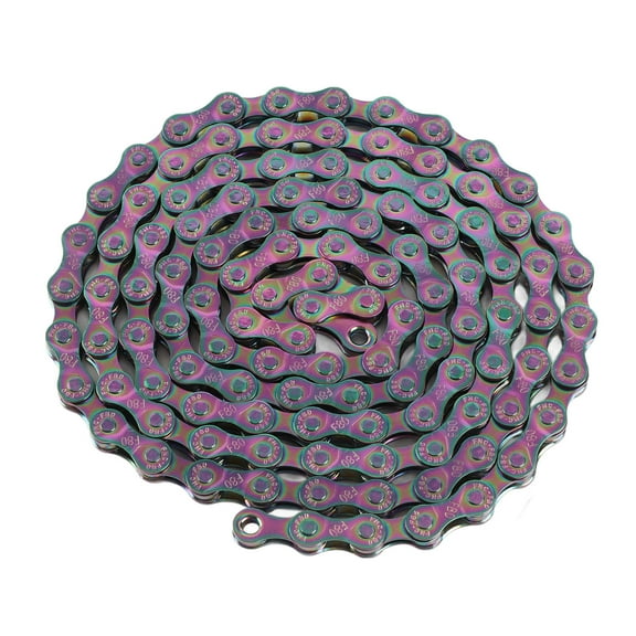 Bike Chain, Impact Resistant Double X Bridge Type 6 7 8 Speed Chain Anti Fading High Embedded Force For Road Bikes